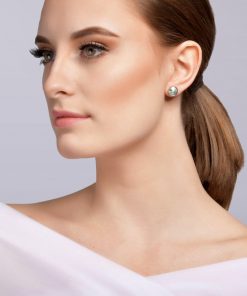 Alternative view of UNIQUE øreringe i kirurgisk stål med tjekkisk krystal