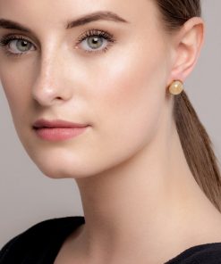 Alternative view of MAYS øreringe i forgyldt kirurgisk stål og tjekkisk krystal