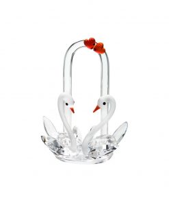 SWANS IN LOVE Krystalfigur