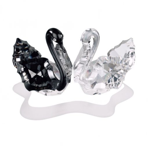 BLACK AND WHITE SWANS Krystalfigur