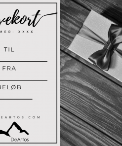 Gavekort i forskellige priskategorier