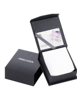 Smykkeæske med kvalitetscertifikat