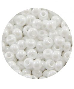 PRECIOSA Rocaille Seed Beads - Hvid alabast
