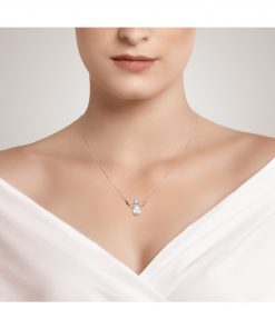 Alternative view of ANGELIC FAITH sølv halskæde, engel