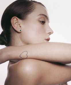 Alternative view of VELVET HEART sølv øreringe med blå zirkonia sten